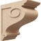 Ekena Millwork 11"W x 22"D x 22"H Classic Scroll Rough Cedar Woodgrain TimberThane Corbel, Primed Tan CORUR11X22X22SCRRCPR - alternate 1